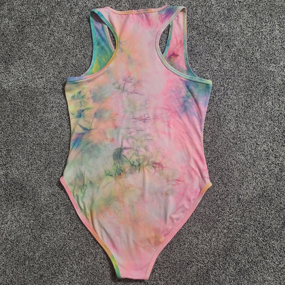 Zenana Tie Dye Bodysuit Size Small - Picture 3 of 9